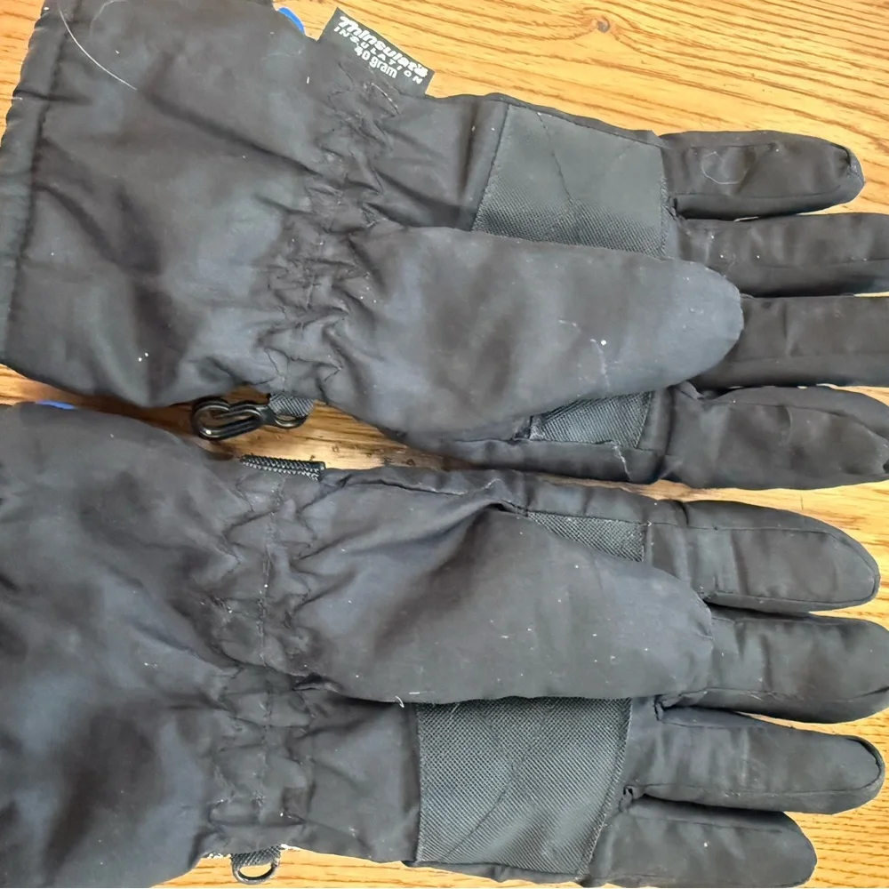 Thinsulate boys black gloves small 8 - 15